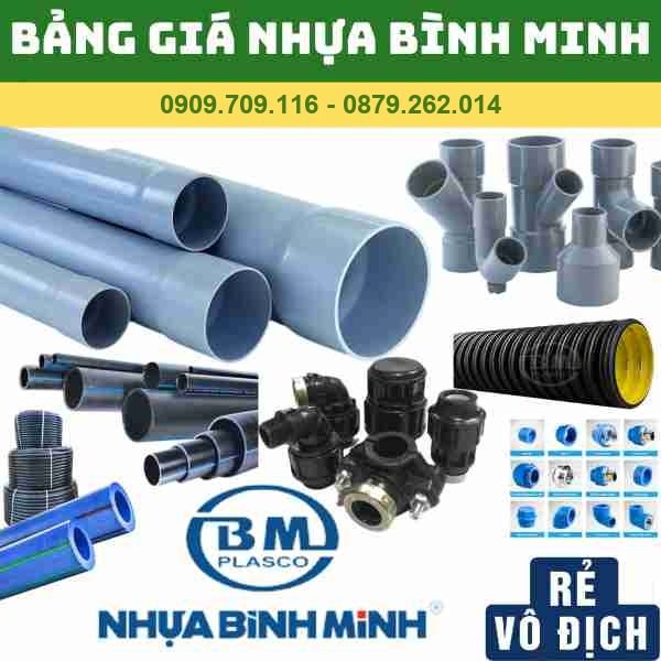 BẢNG GIÁ ỐNG NHỰA BÌNH MINH MỚI NHẤT – CẬP NHẬT 2026