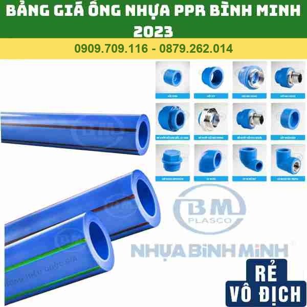 BẢNG GIÁ ỐNG NHỰA PPR BÌNH MINH MỚI NHẤT