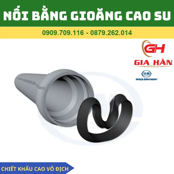 NỐI ỐNG PVC BẰNG GIOĂNG CAO SU