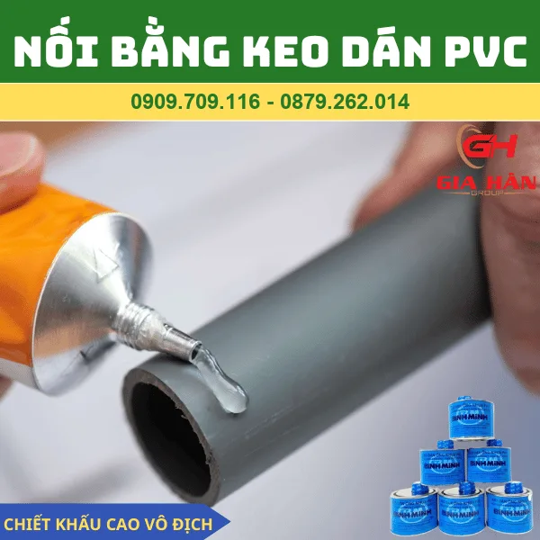 NỐI BẰNG KEO DÁN PVC