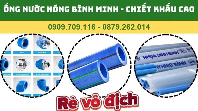 Ống nước nóng ppr bình minh sản phẩm chuyên cho hệ thống nước nóng lạnh áp suất cao