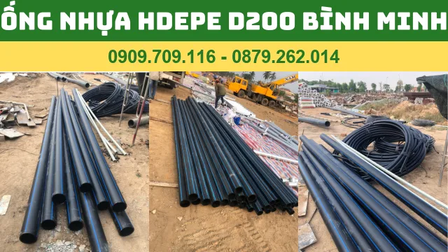ỐNG NHỰA HDPE D200 BÌNH MINH - ỐNG ĐEN 200 BÌNH MINH ỐNG NHỰA HDPE D200 BÌNH MINH - ỐNG ĐEN 200 BÌNH MINH