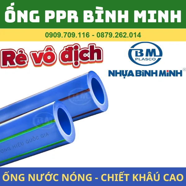 Ống PPR Bình Minh | Ống Nước Nóng Chịu Nhiệt