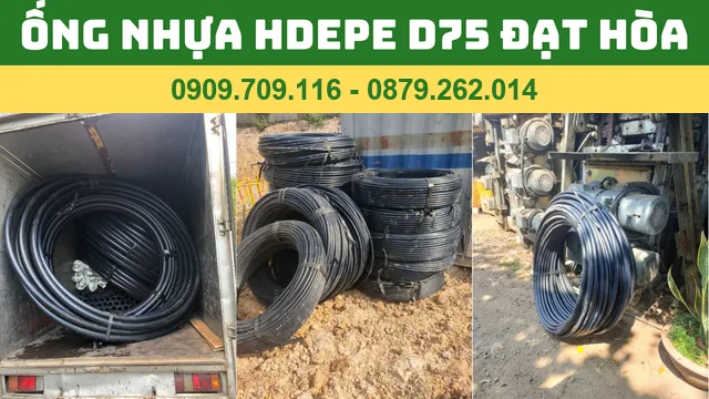 ỐNG NHỰA HDPE D75 ĐẠT HÒA - ỐNG ĐEN 75 ỐNG NHỰA HDPE D75 ĐẠT HÒA - ỐNG ĐEN 75
