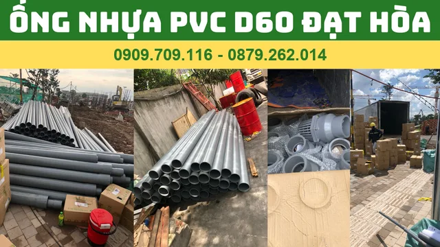 ỐNG NHỰA PVC D60 NHỰA ĐẠT HÒA ỐNG NHỰA PVC D60 NHỰA ĐẠT HÒA