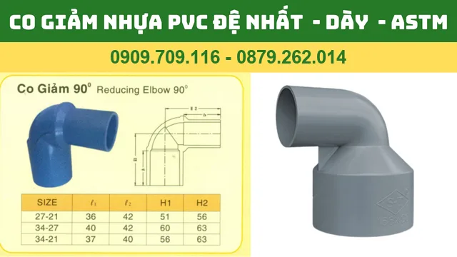CO GIẢM NHỰA PVC ĐỆ NHẤT DÀY - MỎNG - CHUẨN ASTM - CO RÚT PVC ĐỆ NHẤT CO GIẢM NHỰA PVC ĐỆ NHẤT DÀY - MỎNG - CHUẨN ASTM - CO RÚT PVC ĐỆ NHẤT