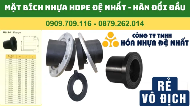 MẶT BÍCH NHỰA HDPE ĐỆ NHẤT - ĐẦU NỐI BÍCH HDPE ĐỆ NHẤT MẶT BÍCH NHỰA HDPE ĐỆ NHẤT - ĐẦU NỐI BÍCH HDPE ĐỆ NHẤT