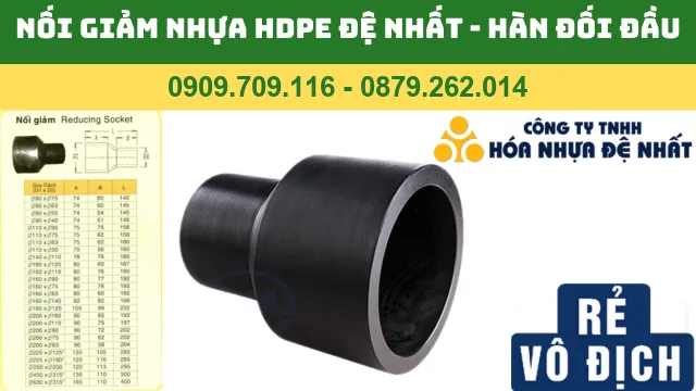 NỐI GIẢM NHỰA HDPE ĐỆ NHẤT - MĂNG SÔNG GIẢM HDPE ĐỆ NHẤT NỐI GIẢM NHỰA HDPE ĐỆ NHẤT - MĂNG SÔNG GIẢM HDPE ĐỆ NHẤT
