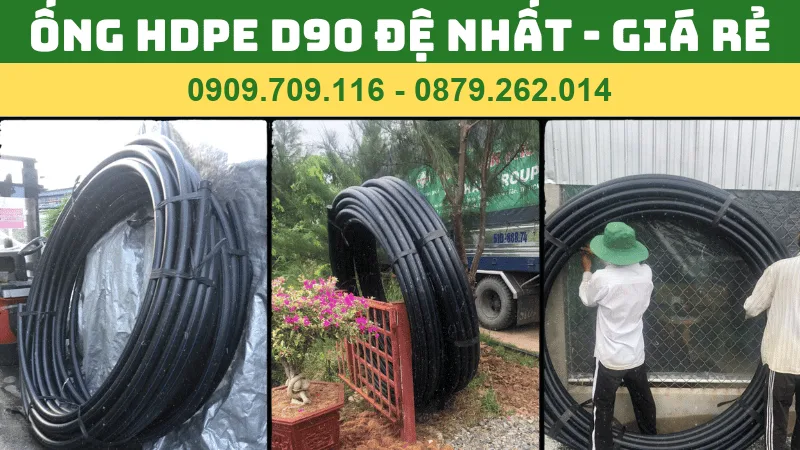 ỐNG HDPE PHI 90 NHỰA ĐỆ NHẤT
