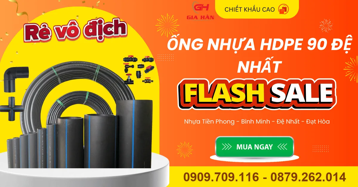 ỐNG NHỰA HDPE DN90 ĐỆ NHẤT
