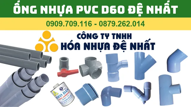 ỐNG NHỰA PVC D60 ĐỆ NHẤT - ỐNG PVC PHI 60 ĐỆ NHẤT