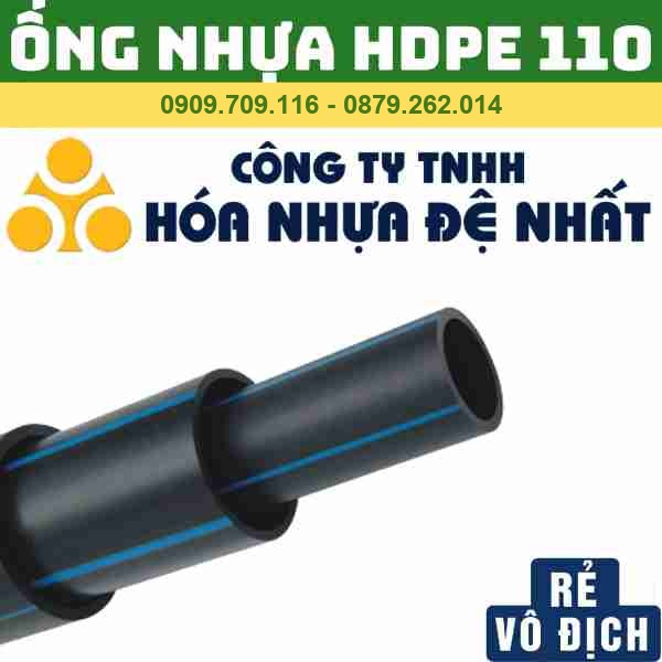 ỐNG HDPE 110 ĐỆ NHẤT _ ỐNG NHỰA ĐEN