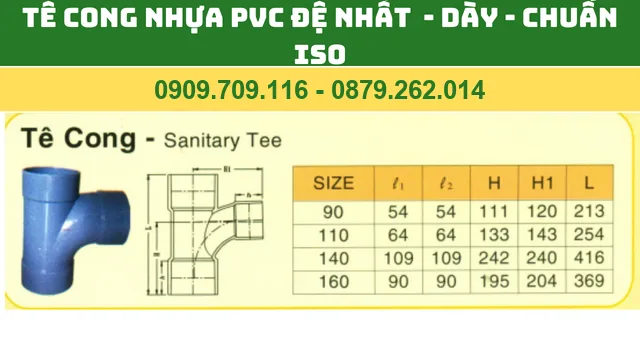 TÊ CONG NHỰA PVC ĐỆ NHẤT DÀY - CHUẨN ISO - TÊ CONG PVC ĐỆ NHẤT TÊ CONG NHỰA PVC ĐỆ NHẤT DÀY - CHUẨN ISO - TÊ CONG PVC ĐỆ NHẤT
