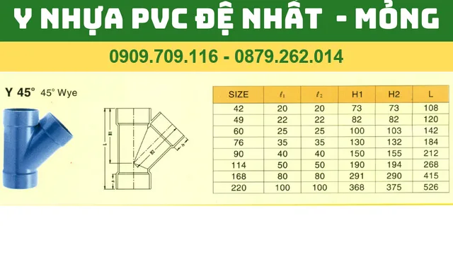 Y NHỰA PVC ĐỆ NHẤT MỎNG Y NHỰA PVC ĐỆ NHẤT MỎNG