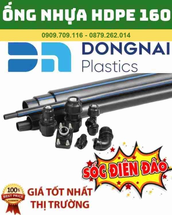 ỐNG HDPE D160 NHỰA ĐỒNG NAI