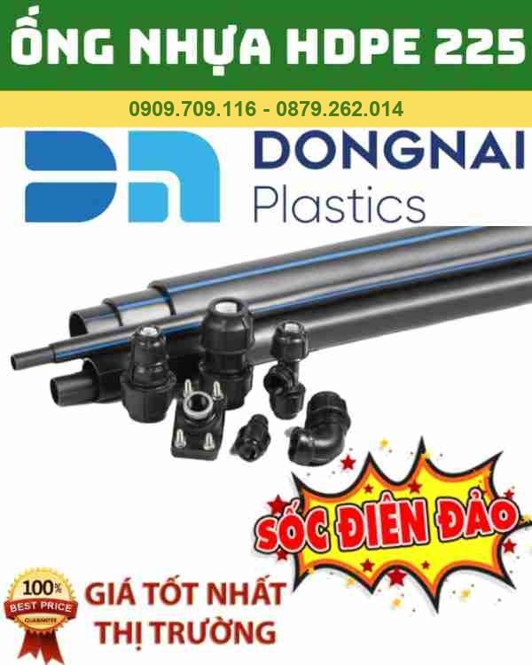 ỐNG HDPE D225 NHỰA ĐỒNG NAI