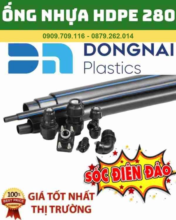 ỐNG HDPE D280 NHỰA ĐỒNG NAI