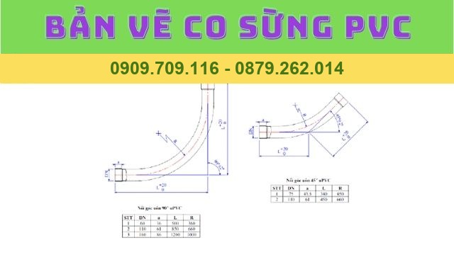 BẢN VẼ CO SỪNG PVC BẢN VẼ CO SỪNG PVC