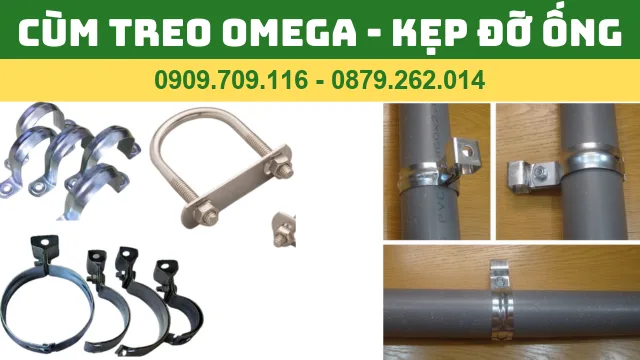 CÙM OMEGA INOX - KẸP ĐỠ ỐNG - CÙM GIỮ ỐNG CÙM OMEGA INOX - KẸP ĐỠ ỐNG - CÙM GIỮ ỐNG