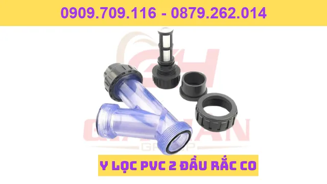 CẤU TẠO Y LỌC PVC 2 ĐẦU RẮC CO