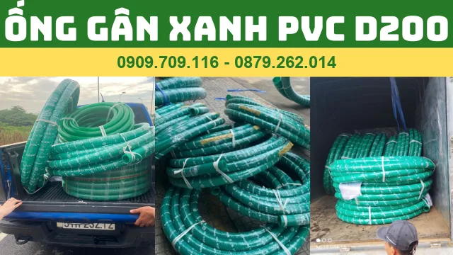 GIÁ ỐNG GÂN XANH PVC D200
