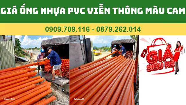 GIÁ ỐNG NHỰA PVC VIỄN THÔNG MÀU CAM GIÁ ỐNG NHỰA PVC VIỄN THÔNG MÀU CAM