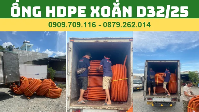ỐNG HDPE XOẮN D32/25 ỐNG HDPE XOẮN D32/25
