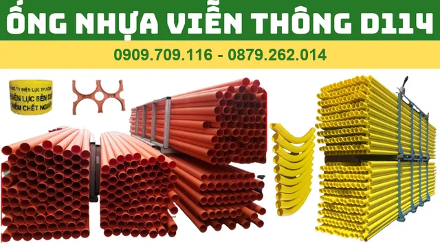 ỐNG NHỰA VIỄN THÔNG D114 - ỐNG PVC MÀU CAM D114 ỐNG NHỰA VIỄN THÔNG D114 - ỐNG PVC MÀU CAM D114