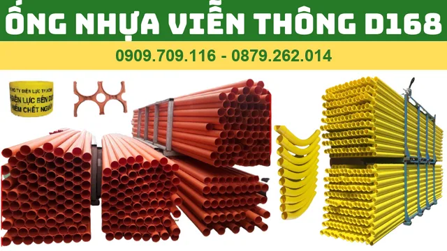 ỐNG NHỰA VIỄN THÔNG D168 - ỐNG PVC MÀU CAM D168 ỐNG NHỰA VIỄN THÔNG D168 - ỐNG PVC MÀU CAM D168