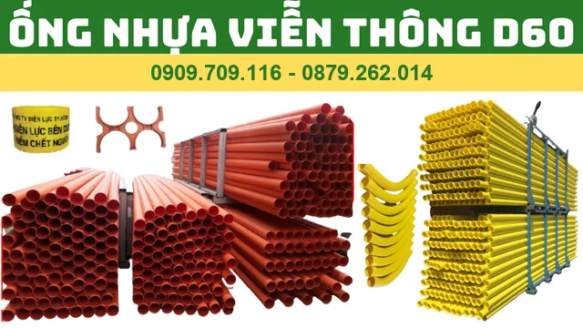 ỐNG NHỰA VIỄN THÔNG D60 - ỐNG PVC MÀU CAM D60 ỐNG NHỰA VIỄN THÔNG D60 - ỐNG PVC MÀU CAM D60