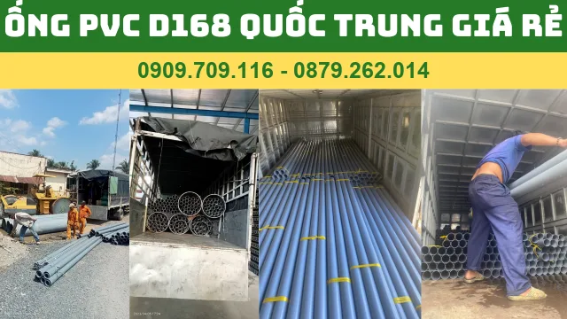 ỐNG PVC D168 QUỐC TRUNG GIÁ RẺ NHẤT ỐNG PVC D168 QUỐC TRUNG GIÁ RẺ NHẤT