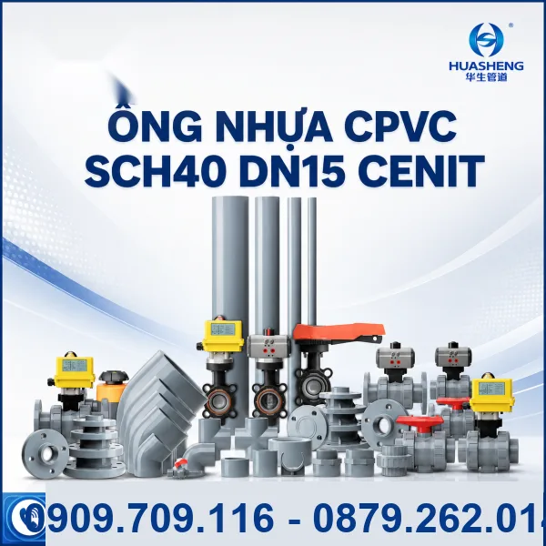 Ống Nhựa CPVC SCH40 DN15 Cenit