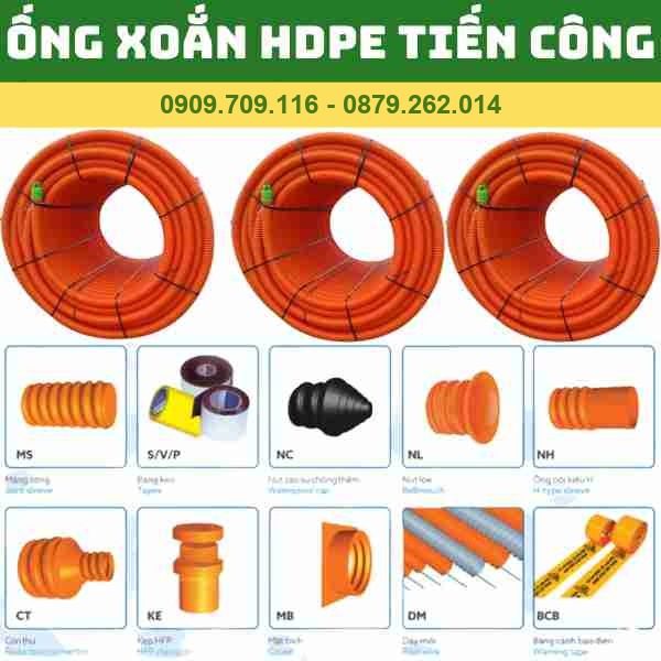 ỐNG XOẮN HDPE TIẾN CÔNG