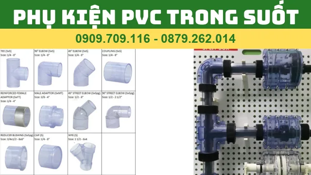 PHỤ KIỆN PVC TRONG SUỐT PHỤ KIỆN PVC TRONG SUỐT