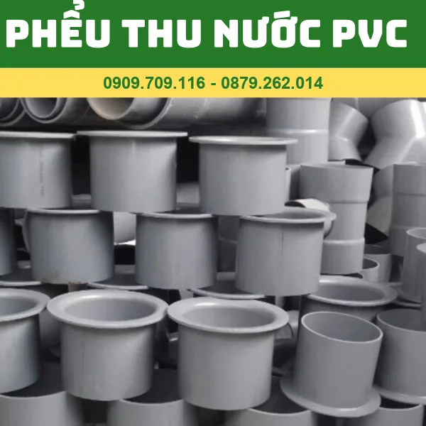 PHỂU THOÁT NƯỚC MÁNG XỐI PVC