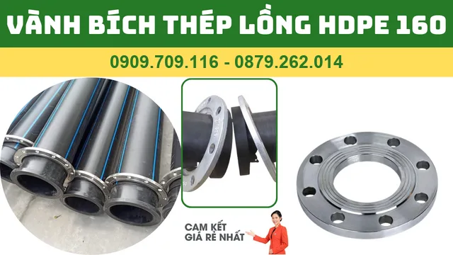 VÀNH BÍCH THÉP LỒNG ỐNG HDPE 160 VÀNH BÍCH THÉP LỒNG ỐNG HDPE 160