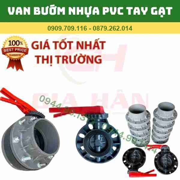 VAN BƯỚM PVC TAY GẠT