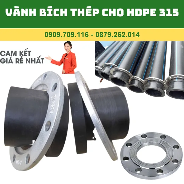 VÀNH THÉP MẶT BÍCH HDPE 315