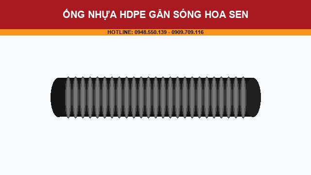 Ống Nhựa HDPE Gân Sóng Hoa Sen