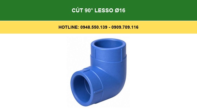 Cút 90° Lesso Ø16