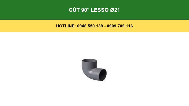 Cút 90° Lesso Ø21