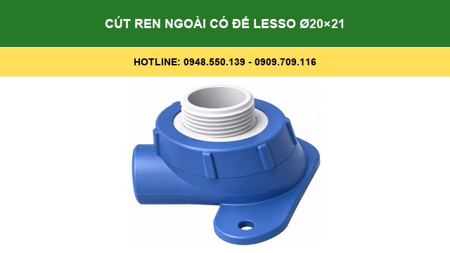 Cút Ren Ngoài Có Đế Lesso Ø20×21