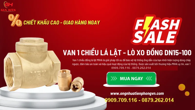 VAN 1 CHIỀU ĐỒNG LÁ LẬT MIHA GIÁ RẺ NHẤT