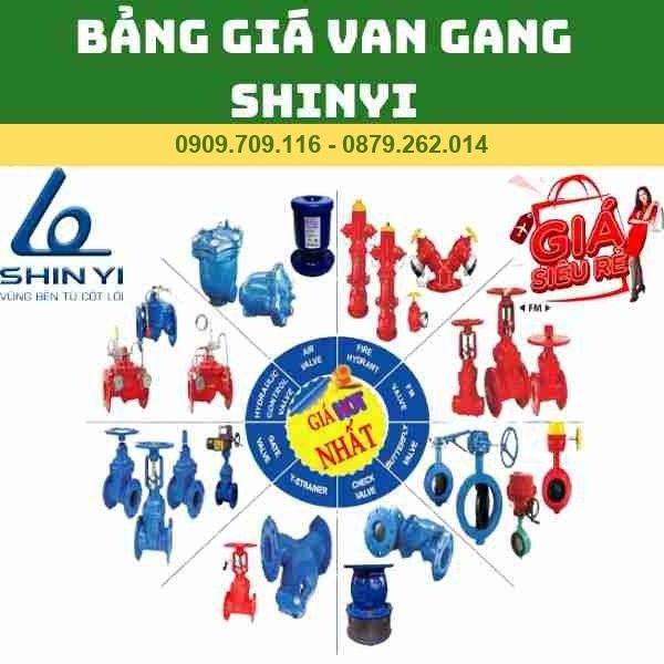 BẢNG GIÁ VAN SHINYI MỚI NHẤT
