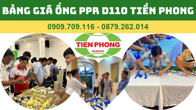 BẢNG GIÁ ỐNG NHỰA PPR D110 TIỀN PHONG BẢNG GIÁ ỐNG NHỰA PPR D110 TIỀN PHONG