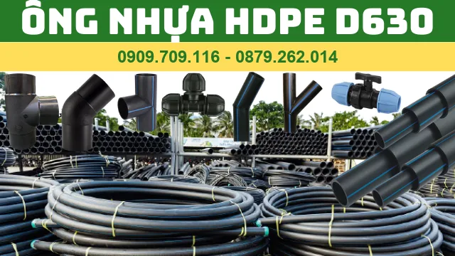 ỐNG NHỰA HDPE PHI 630 - D630 ỐNG NHỰA HDPE PHI 630 - D630