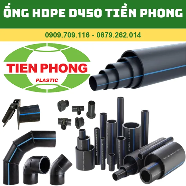 ỐNG HDPE D450 TIỀN PHONG _ ỐNG ĐEN