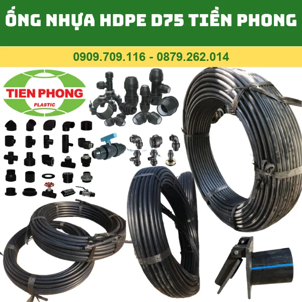 ỐNG HDPE D75 TIỀN PHONG _ ỐNG ĐEN