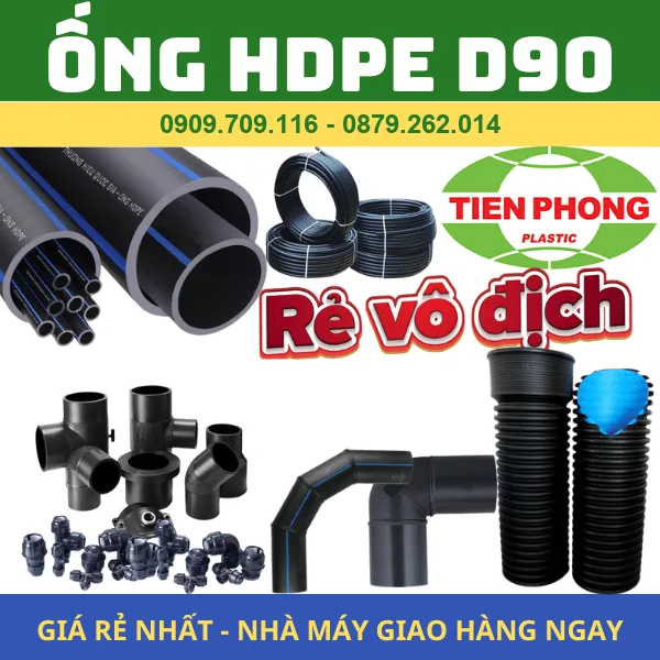 ỐNG NHỰA HDPE PHI 90 TIỀN PHONG