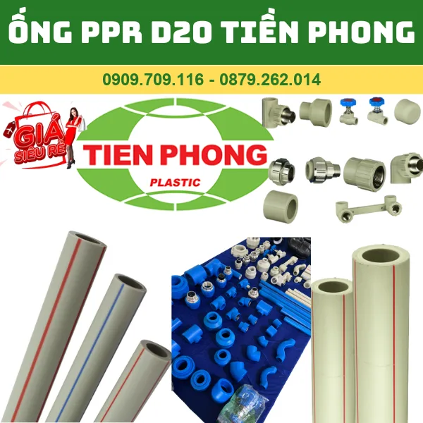 Ống PPR D20 Tiền Phong: Ống Lạnh & Ống Nóng